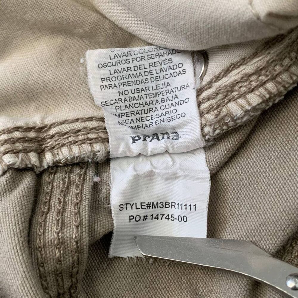 prAna Men's Khaki Cargo Shorts 36W x 11L Tan Cotton Outdoor Hiking 36WX11L - Picture 5 of 9